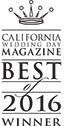 California Wedding Day Magazine - Best of 2016 Winner