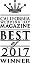 California Wedding Day Magazine - Best of 2017 Winner